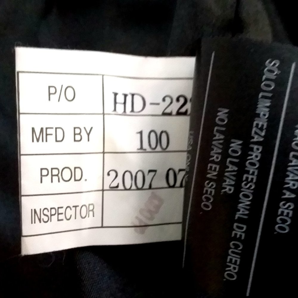 Harley Davidson Black Leather Moto Jacket Embroidered Logo Rose Size Medium - Picture 11 of 12